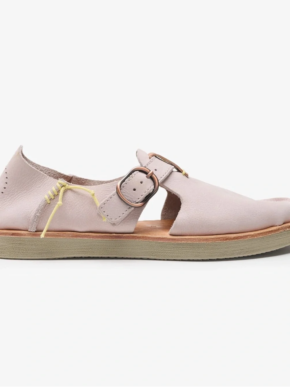 Satorisan Women’s Pink Leather Moccasin Sandals - Picture 4 of 11